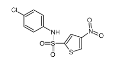 N-(4-chlorophenyl)-4-nitrothiophene-2-sulfonamide Structure
