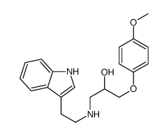 1-[2-(1H-indol-3-yl)ethylamino]-3-(4-methoxyphenoxy)propan-2-ol Structure