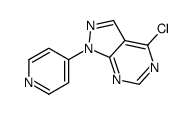 4-chloro-1-pyridin-4-ylpyrazolo[3,4-d]pyrimidine Structure