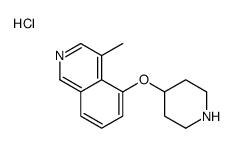 4-methyl-5-piperidin-4-yloxyisoquinoline,hydrochloride结构式