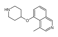 4-methyl-5-piperidin-4-yloxyisoquinoline结构式