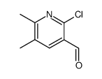 2-氯-5,6-二甲基吡啶-3-甲醛结构式