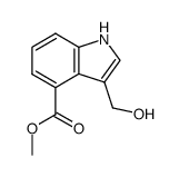 3-hydroxymethyl-indole-4-carboxylic acid methyl ester结构式