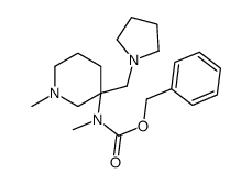 N-METHYL-(1-METHYL-3-PYRROLIDIN-1-YLMETHYL-PIPERIDIN-3-YL)CARBAMICACIDBENZYLESTER Structure