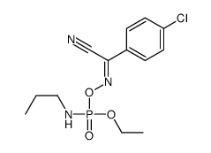 (1E)-4-chloro-N-[ethoxy(propylamino)phosphoryl]oxybenzenecarboximidoyl cyanide Structure