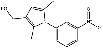 1h-pyrrole-3-methanol, 2,5-dimethyl-1-(3-nitrophenyl)-结构式