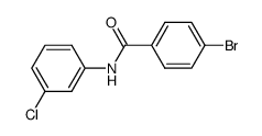 4-bromo-N-(3-chlorophenyl)benzamide结构式