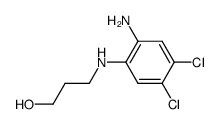 3-[(2-amino-4,5-dichlorophenyl)amino]propan-1-ol Structure