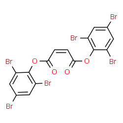 bis(2,4,6-tribromophenyl) maleate structure