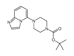 4-咪唑并1,2-a吡啶-5-基-1-哌嗪羧酸,1,1-二甲基乙基酯结构式