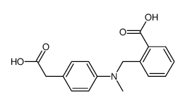 N-methyl-N-(2-carboxybenzyl)-4-carboxymethylaniline结构式