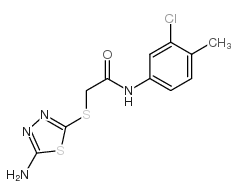 2-[(5-amino-1,3,4-thiadiazol-2-yl)sulfanyl]-n-(3-chloro-4-methylphenyl)acetamide Structure