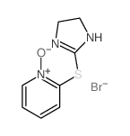 Pyridine,2-[(4,5-dihydro-1H-imidazol-2-yl)thio]-, 1-oxide, hydrobromide (1:1)结构式