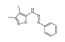 N-[(3,4-dimethyl-1,2-oxazol-5-yl)diazenyl]aniline Structure