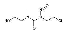 1-(2-chloroethyl)-3-(2-hydroxyethyl)-3-methy-1-nitrosourea结构式