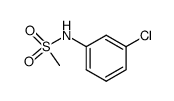 N-(3-chlorophenyl)methanesulfonamide Structure