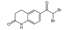 6-(2,2-dibromoacetyl)-3,4-dihydro-1H-quinolin-2-one Structure