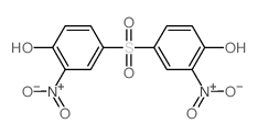 4-(4-hydroxy-3-nitro-phenyl)sulfonyl-2-nitro-phenol Structure