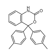 4,4-di-p-tolyl-1,4-dihydro-2H-3,1-benzoxazin-2-one Structure