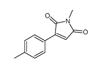 1-methyl-3-(4-methylphenyl)pyrrole-2,5-dione Structure