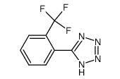 5-[2-(trifluoromethyl)phenyl]-1H-tetraazole结构式