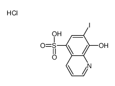 8-hydroxy-7-iodoquinoline-5-sulfonic acid,hydrochloride结构式