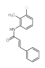 (E)-N-(3-chloro-2-methyl-phenyl)-3-phenyl-prop-2-enamide结构式