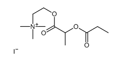 trimethyl-[2-(2-propanoyloxypropanoyloxy)ethyl]azanium iodide结构式