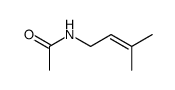 Acetamide, N-(3-methyl-2-buten-1-yl)- structure