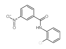 N-(2-chlorophenyl)-3-nitro-benzamide结构式