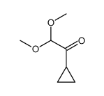 1-cyclopropyl-2,2-dimethoxyethanone Structure