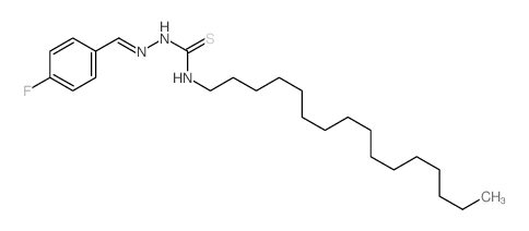 Hydrazinecarbothioamide,2-[(4-fluorophenyl)methylene]-N-hexadecyl-结构式