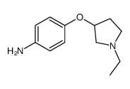 Benzenamine, 4-[(1-ethyl-3-pyrrolidinyl)oxy]- (9CI)结构式