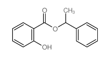 1-phenylethyl 2-hydroxybenzoate structure