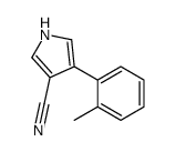 4-(2-methylphenyl)-1H-pyrrole-3-carbonitrile structure