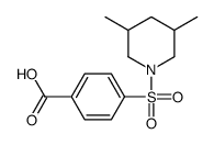 4-(3,5-DIMETHYL-PIPERIDINE-1-SULFONYL)-BENZOIC ACID结构式