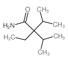 2-ethyl-3-methyl-2-propan-2-yl-butanamide结构式
