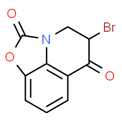 2H,6H-Oxazolo[5,4,3-ij]quinoline-2,6-dione,5-bromo-4,5-dihydro- (9CI)结构式