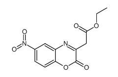 ETHYL 2-(6-NITRO-2-OXO-2H-BENZO[B][1,4]OXAZIN-3-YL)ACETATE结构式