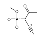 PHOSPHONIC ACID, (1-DIAZO-2-OXOPROPYL)-, MONOMETHYL ESTER Structure