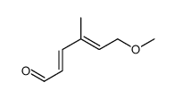 6-methoxy-4-methylhexa-2,4-dienal结构式