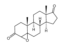 4,5-epoxyandrostane-3,17-dione Structure