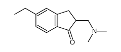 1H-Inden-1-one,2-[(dimethylamino)methyl]-5-ethyl-2,3-dihydro-(9CI) structure