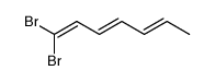 1,1-Dibrom-(1E,3E,5E)-1,3,5-heptatrien结构式