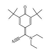 2,6-ditert-butyl-7-cyano-7-diethylaminoquinone methide结构式