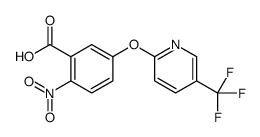 2-nitro-5-[5-(trifluoromethyl)pyridin-2-yl]oxybenzoic acid Structure