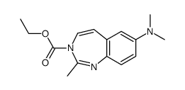 ethyl 7-(dimethylamino)-2-methyl-3H-benzo[d][1,3]diazepine-3-carboxylate结构式
