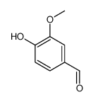 4-hydroxy-3-methoxy-benzaldehyde structure