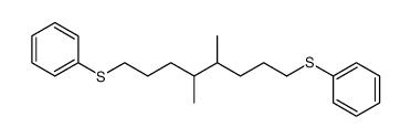 (4,5-dimethyloctane-1,8-diyl)bis(phenylsulfane) Structure