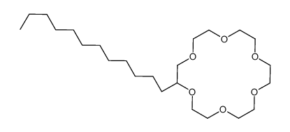 2-dodecyl-1,4,7,10,13,16-hexaoxacyclooctadecane Structure